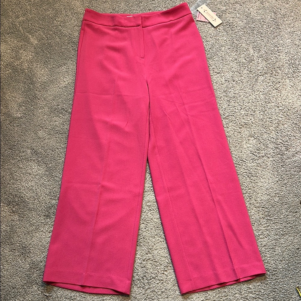 BNWT Nanette Lepore Pink Wide Leg Pants SIZE 10